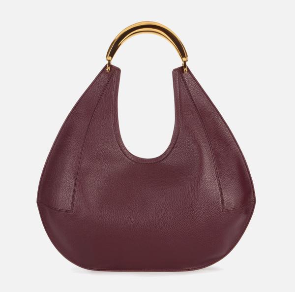 Elisabetta Franchi Sac Hobo De Grande Taille En Matériau Synthétique Avec Coutures Logo