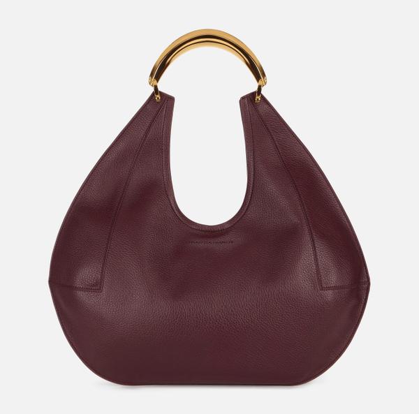 elisabetta franchi Sac hobo de grande taille en matériau synthétique avec coutures logo