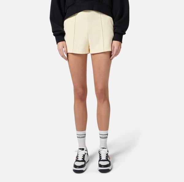 Elisabetta Franchi Short En Crêpe Avec Piping Contrasté