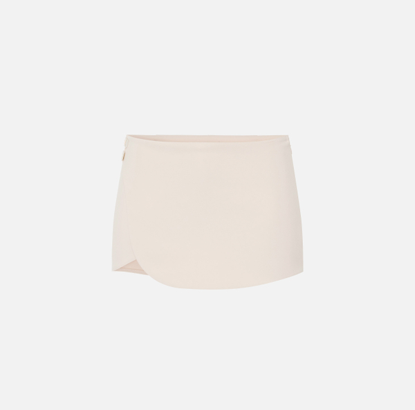 elisabetta franchi Short en double crêpe stretch avec nœuds