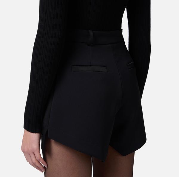 Elisabetta Franchi Short Smoking En Crêpe Avec Bandes En Satin