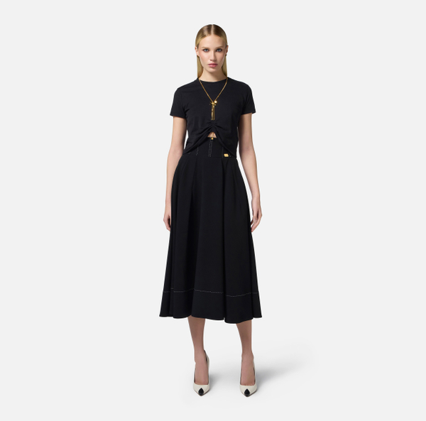 Elisabetta Franchi T-shirt En Jersey Avec Collier En Nœud