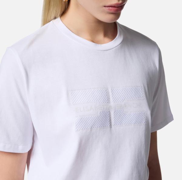 Elisabetta Franchi T-shirt En Jersey Avec Logo Brodé Et Strass
