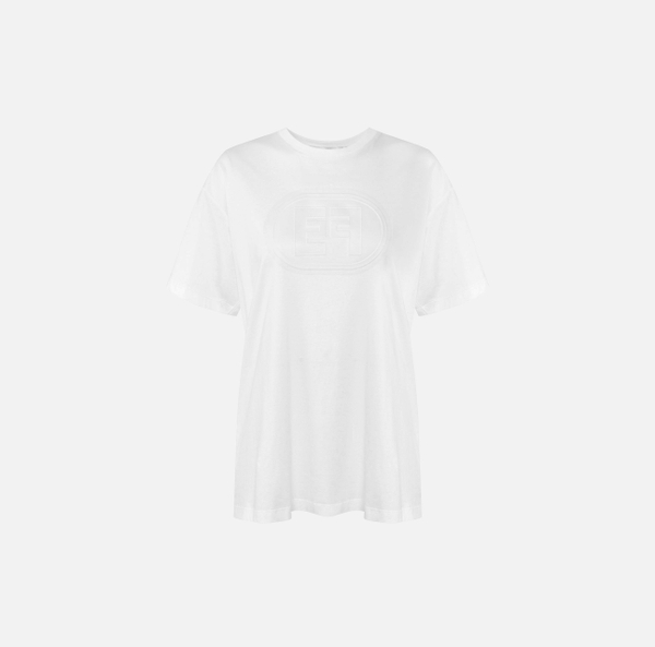elisabetta franchi T-shirt en jersey avec logo en relief