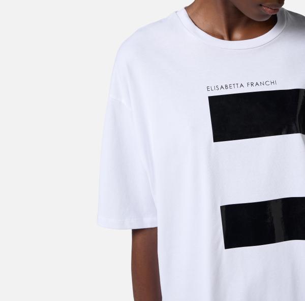 Elisabetta Franchi T-shirt En Jersey Avec Macro Logo