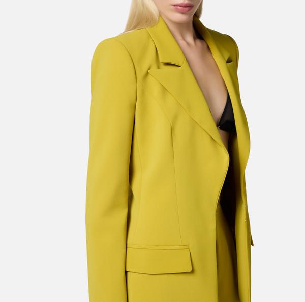 Elisabetta Franchi Tailleur En Crêpe Avec Décoration Logo