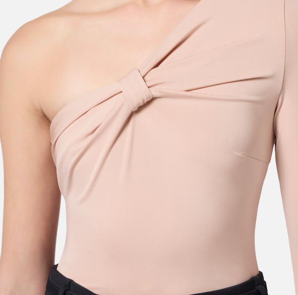 Elisabetta Franchi Top à épaule Asymétrique En Jersey Léger