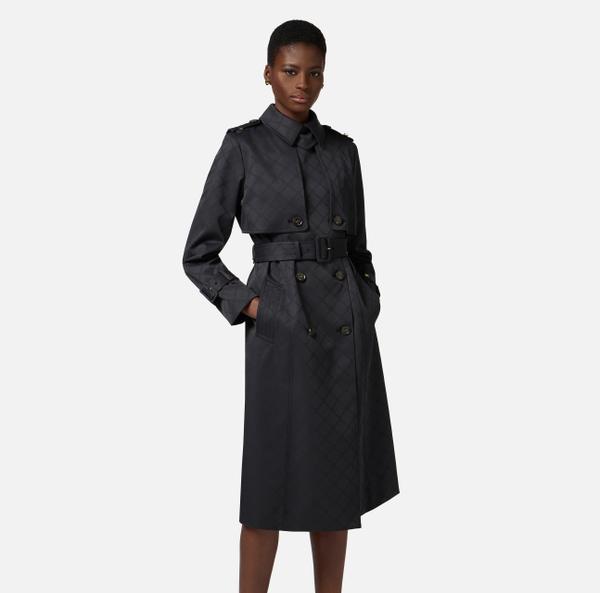 Elisabetta Franchi Trench En Tissu Technique Jacquard