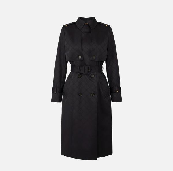 elisabetta franchi Trench en tissu technique jacquard elisabetta franchi Trench en tissu technique jacquard