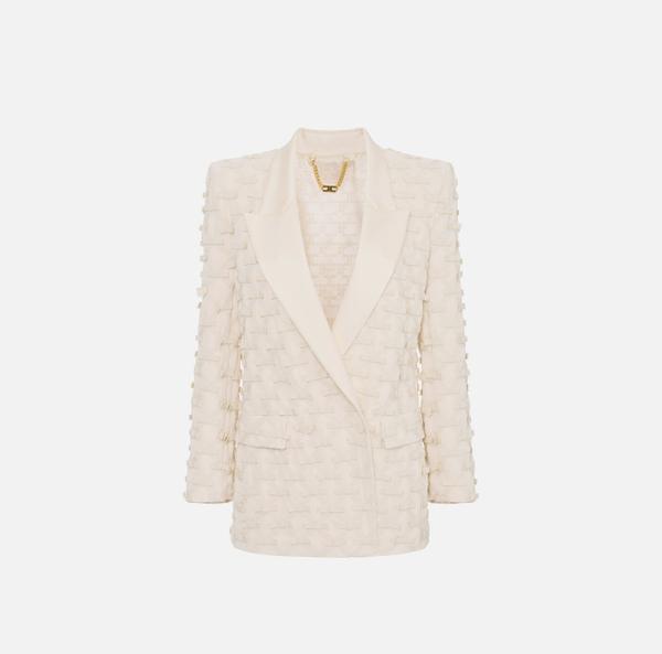 elisabetta franchi Veste en crêpe léger avec nœuds