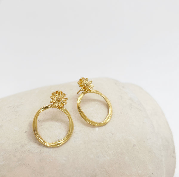 elise tsikis paris Boucles d'oreilles Marguerite Medium