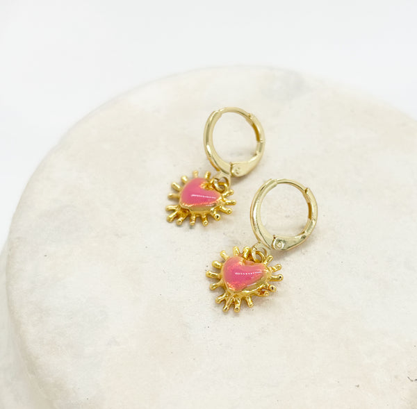 elise tsikis paris Boucles d'oreilles Vigia Octobre Rose