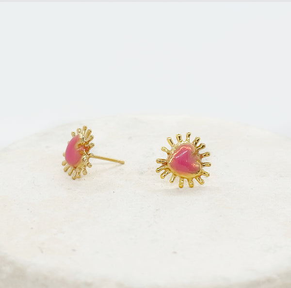 Elise Tsikis Paris Boucles D'oreilles Xelha Octobre Rose