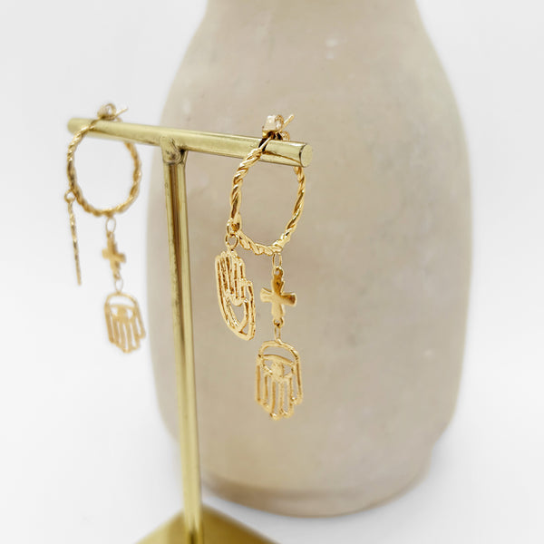 Elise Tsikis Paris Boucles D'oreilles Adany