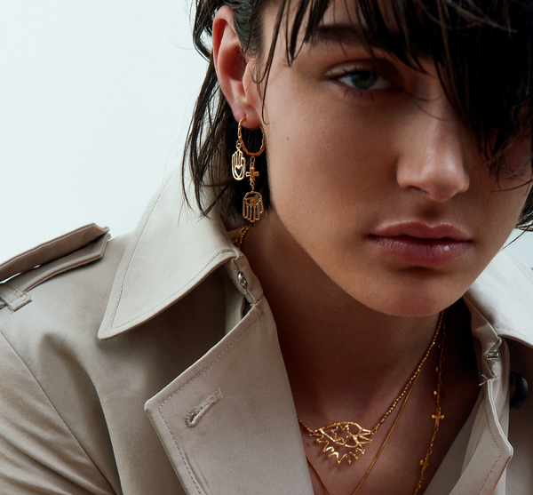 Elise Tsikis Paris Boucles D'oreilles Adany