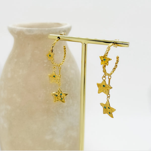 Elise Tsikis Paris Boucles D'oreilles Amarillo