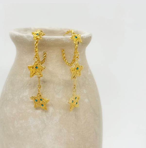 Elise Tsikis Paris Boucles D'oreilles Amarillo