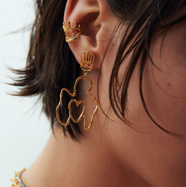 Elise Tsikis Paris Boucles D'oreilles Cuerpomano