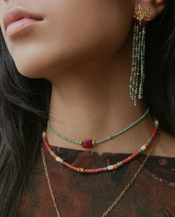 Elise Tsikis Paris Boucles D'oreilles Junta