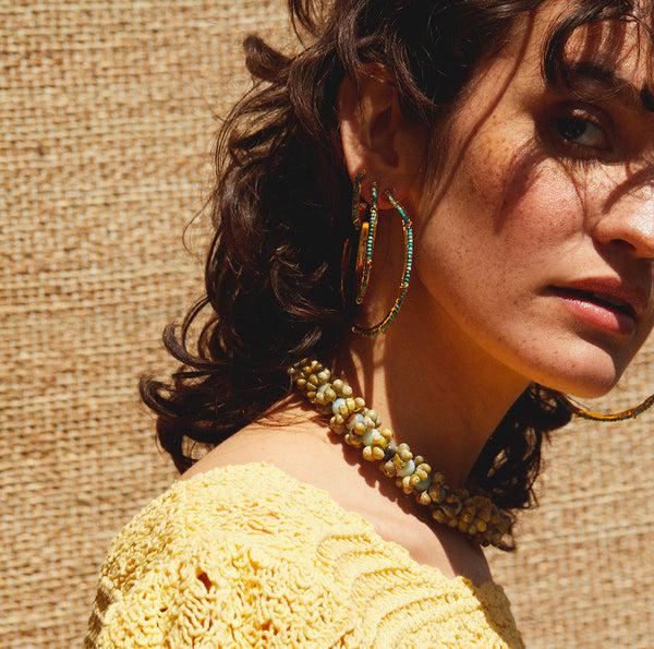 Elise Tsikis Paris Boucles D'oreilles Kimina Large