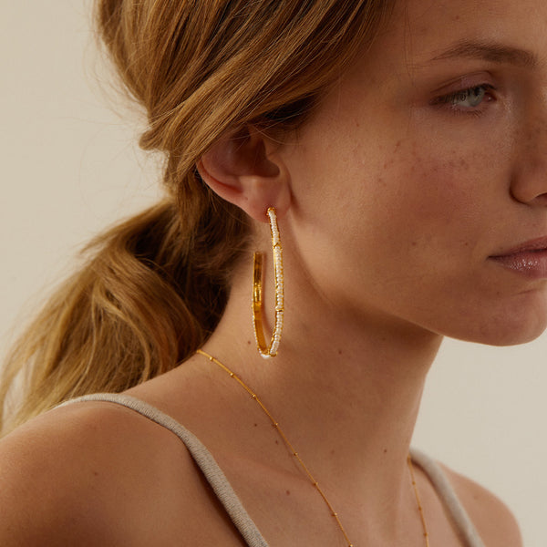 elise tsikis paris Boucles d'oreilles Kimina large