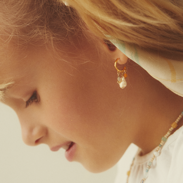 Elise Tsikis Paris Boucles D'oreilles Liriopé