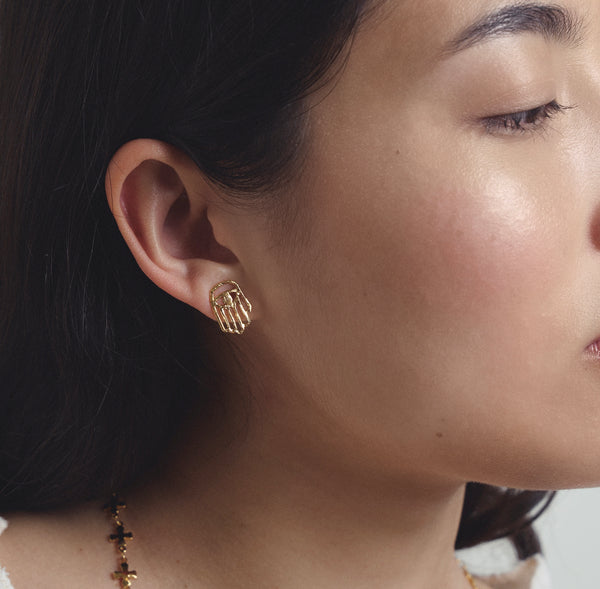 Elise Tsikis Paris Boucles D'oreilles Mano - Archive
