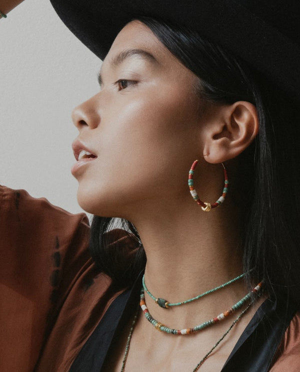 Elise Tsikis Paris Boucles D'oreilles Massey