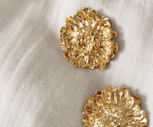Elise Tsikis Paris Boucles D'oreilles Melonne Gold