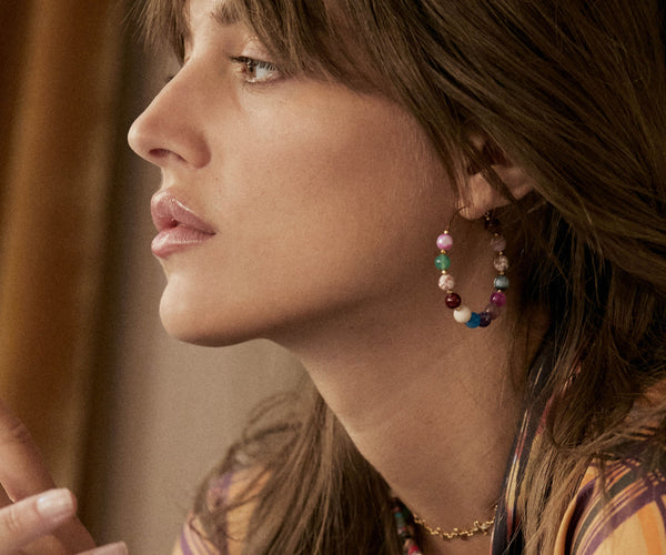Elise Tsikis Paris Boucles D'oreilles Quarra