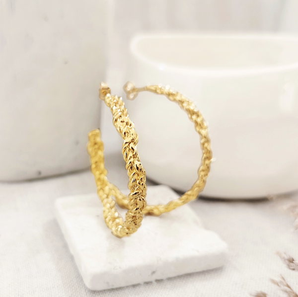 elise tsikis paris Boucles d'oreilles Santa Medium