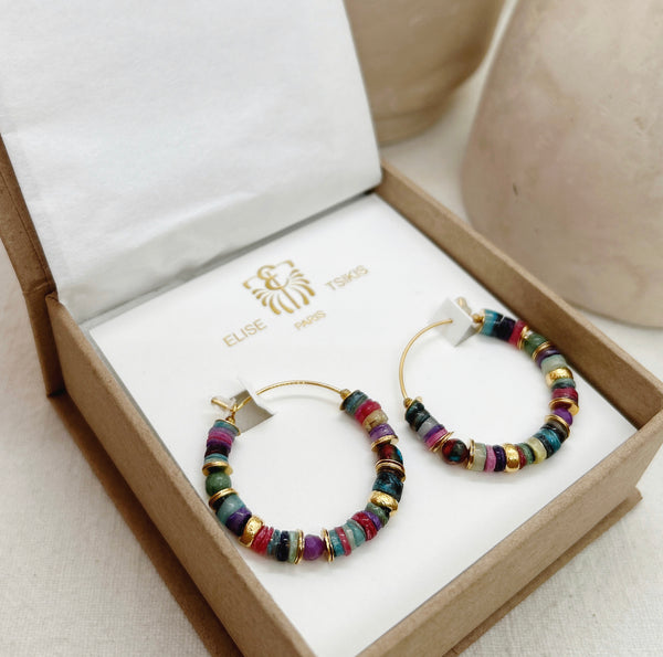 Elise Tsikis Paris Boucles D'oreilles Teglia