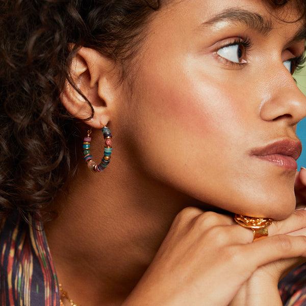 Elise Tsikis Paris Boucles D'oreilles Teglia