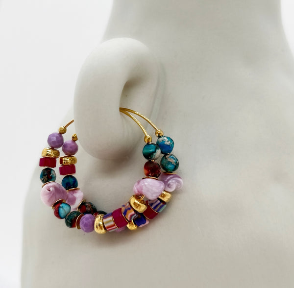 elise tsikis paris Boucles d'oreilles Yeni