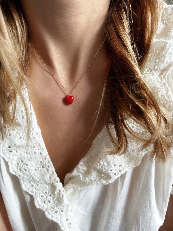Elise Tsikis Paris Collier Hory Red
