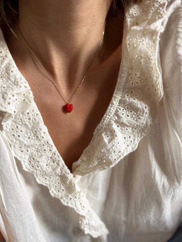 Elise Tsikis Paris Collier Hory Red