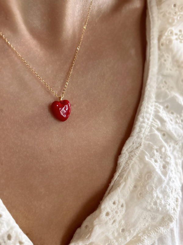 elise tsikis paris Collier Hory Red