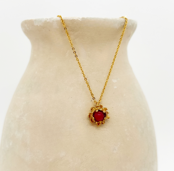 Elise Tsikis Paris Collier Pivoine