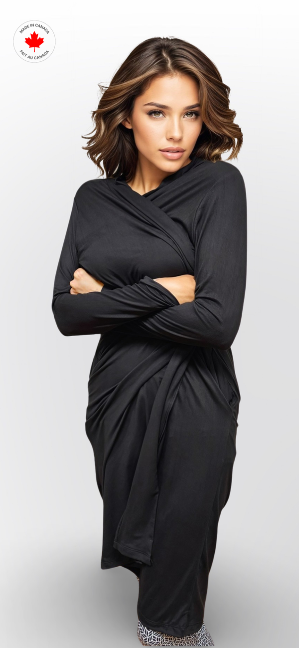 Elita Robe Longue Ouverte Sur Le Devant Pour Femme