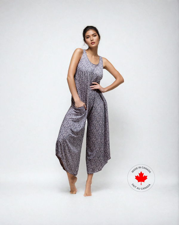 Elita Sleeveless Wide Leg Romper