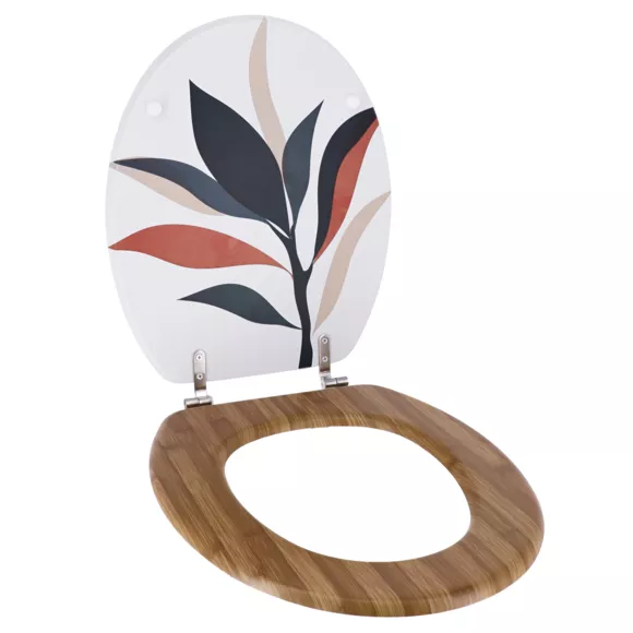 Eminza Abattant WC 18 Pouces MDF Bucolique Multicolore