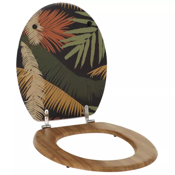 Eminza Abattant WC 18 Pouces MDF Exotic Garden Multicolore