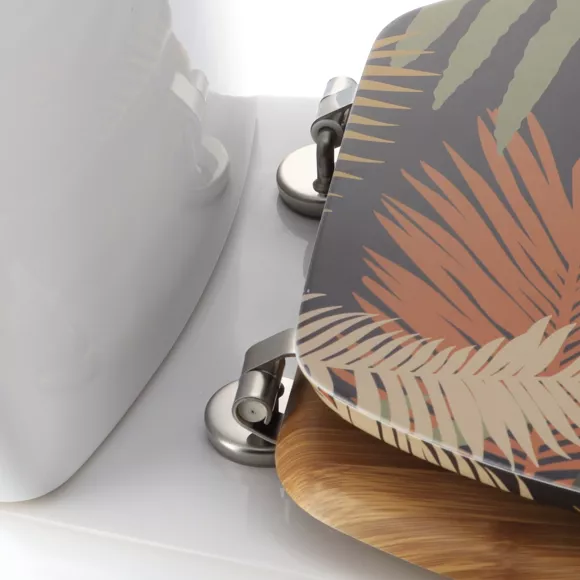 Eminza Abattant WC 18 Pouces MDF Exotic Garden Multicolore