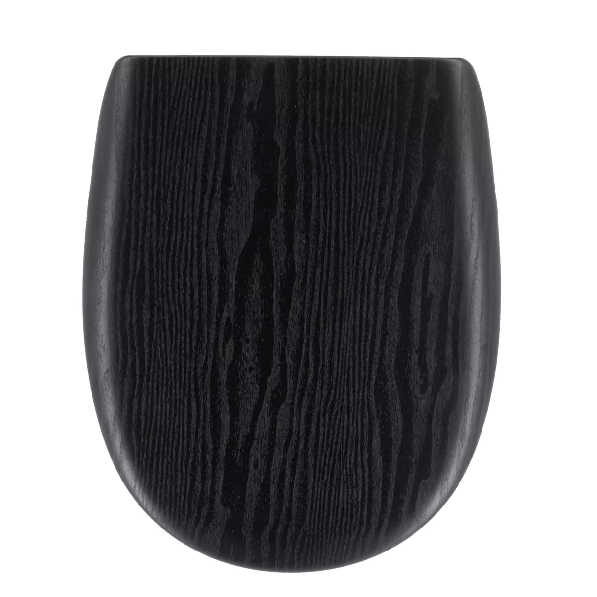 eminza Abattant WC 18 pouces MDF Façon Bois Scandi Noir