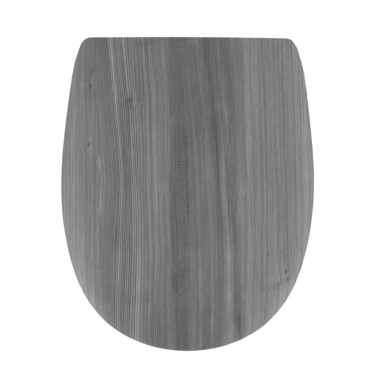 eminza Abattant WC 18 pouces MDF Façon Lambris Gris