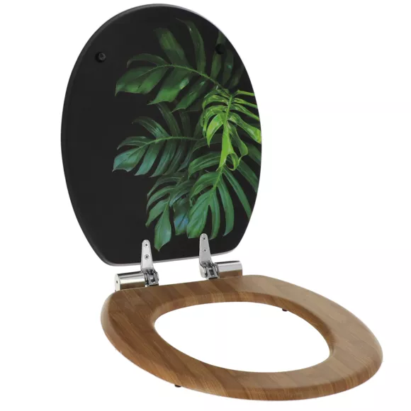 Eminza Abattant WC Frein De Chute 18 Pouces MDF Green Addict Vert