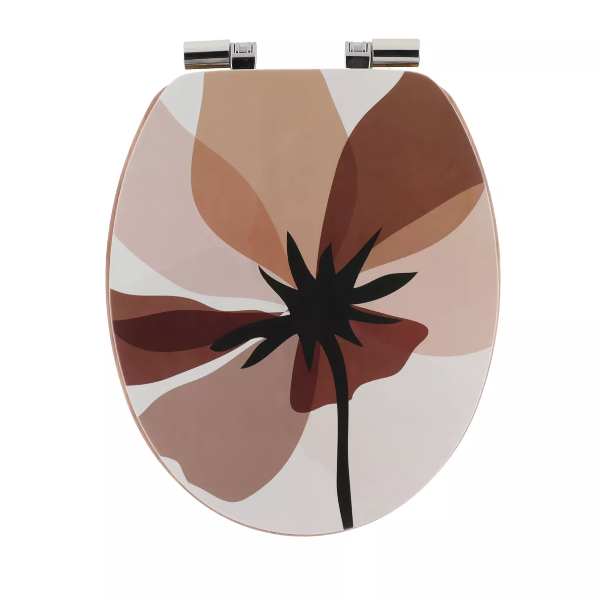 eminza Abattant WC frein de chute 18 pouces MDF Natural Simplicity Multicolore