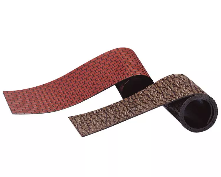 eminza Accessoire Lemax (46 x 6 cm) Lot de 2 routes de briques et de galets