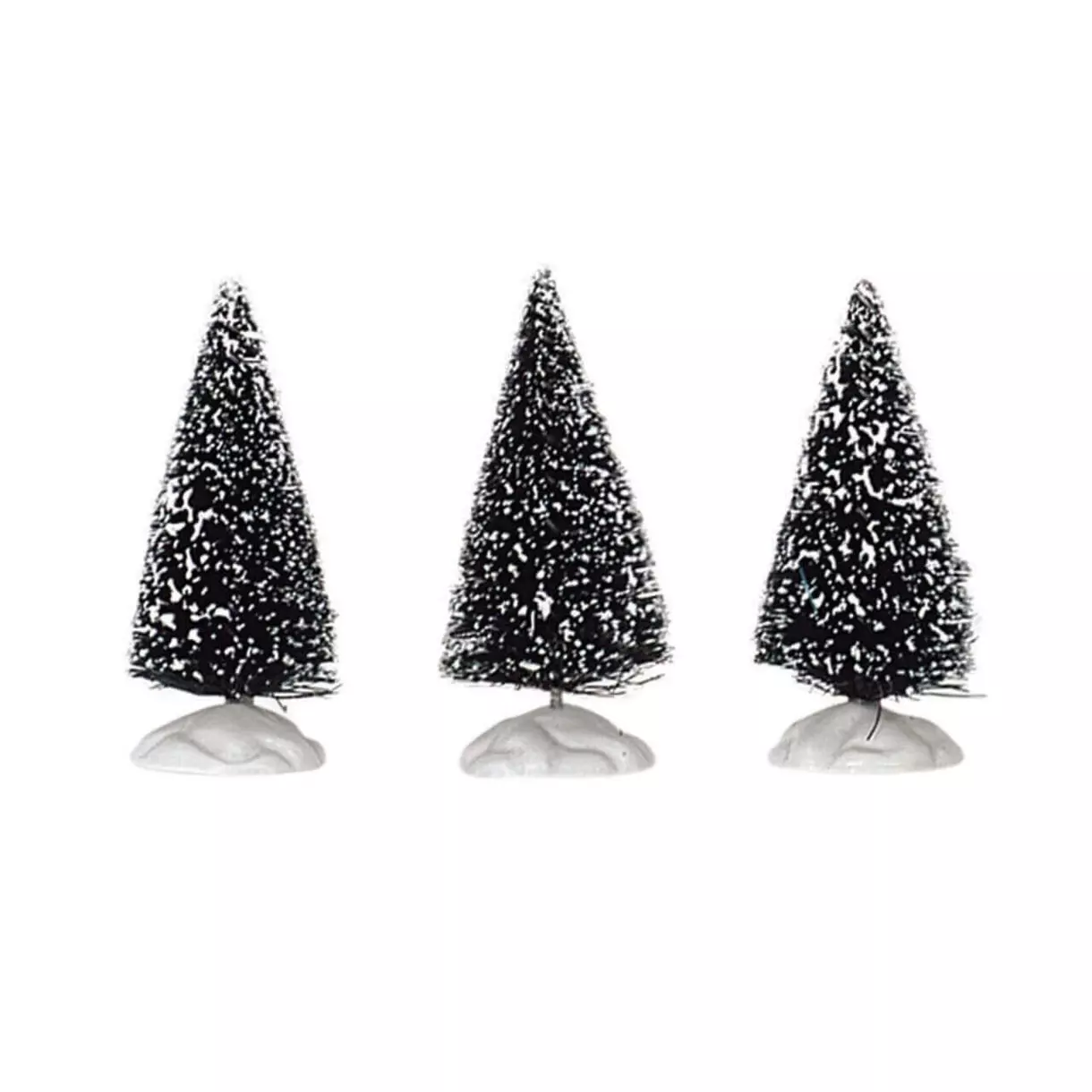 eminza Accessoire Lemax (H6.40 cm) Lot de 3 petits sapins