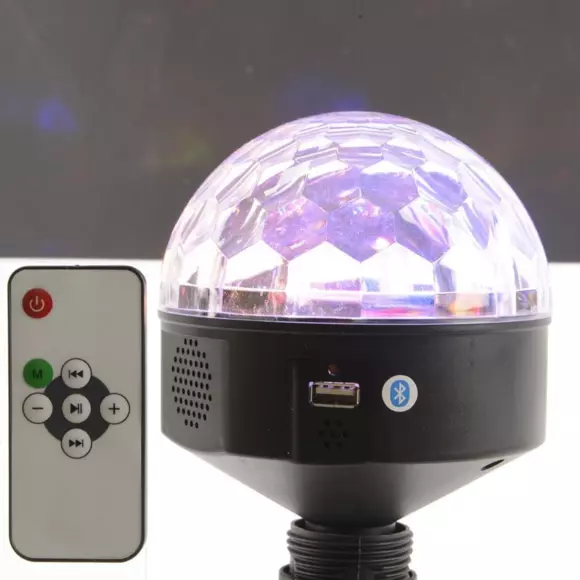 Eminza Ampoule Boule Magique Disco Multicouleur 6 LED
